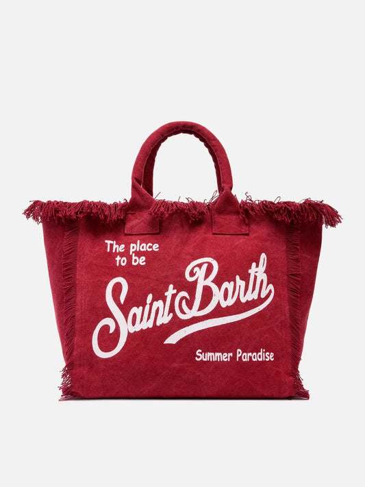 CAPRICOAST® – Borsa da Mare in Cotone Bordeaux