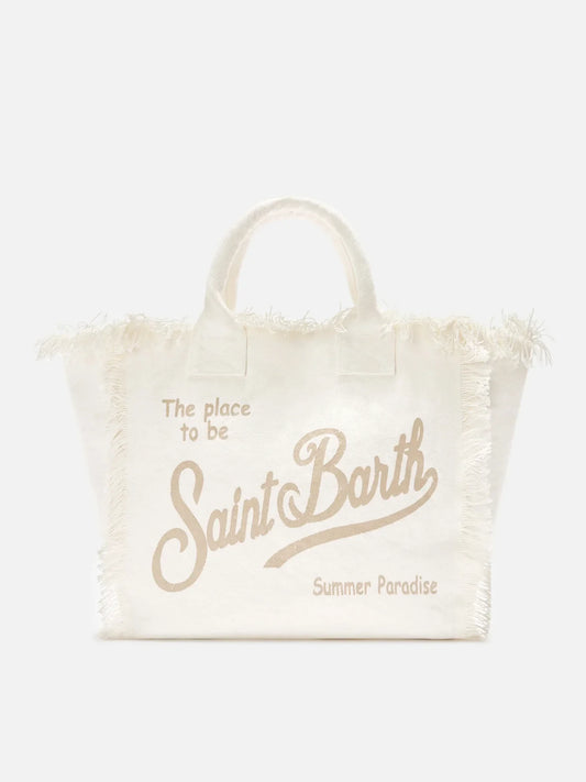 CAPRICOAST® – Borsa da Mare in Cotone Bianca Panna