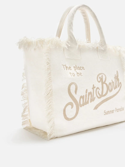 CAPRICOAST® – Borsa da Mare in Cotone Bianca Panna