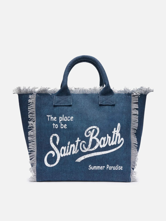 CAPRICOAST® – Borsa da Mare in Cotone Blu Scuro